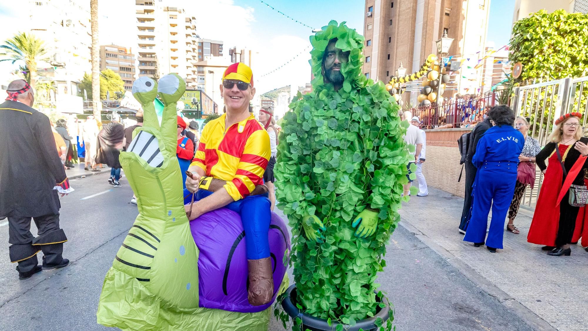 Fancy dress party atmosphere in Benidorm during the November fiestas